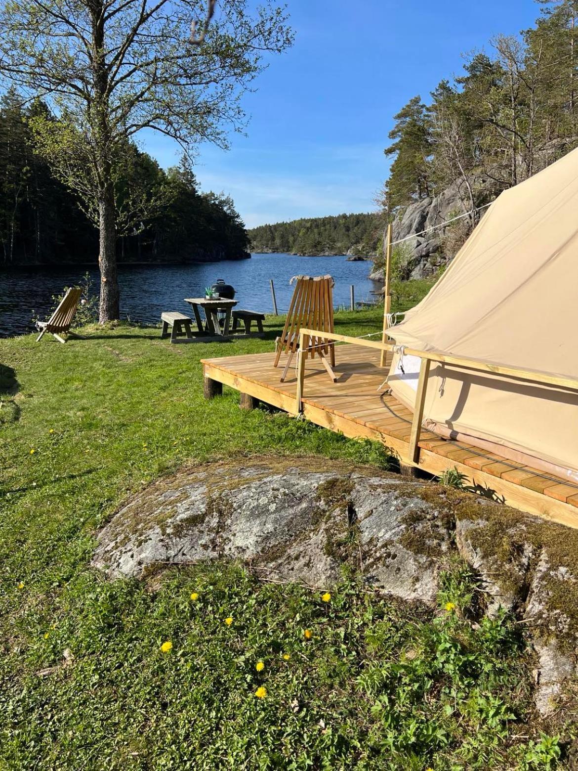 Hommen Gard Glamping Otel Risør Dış mekan fotoğraf