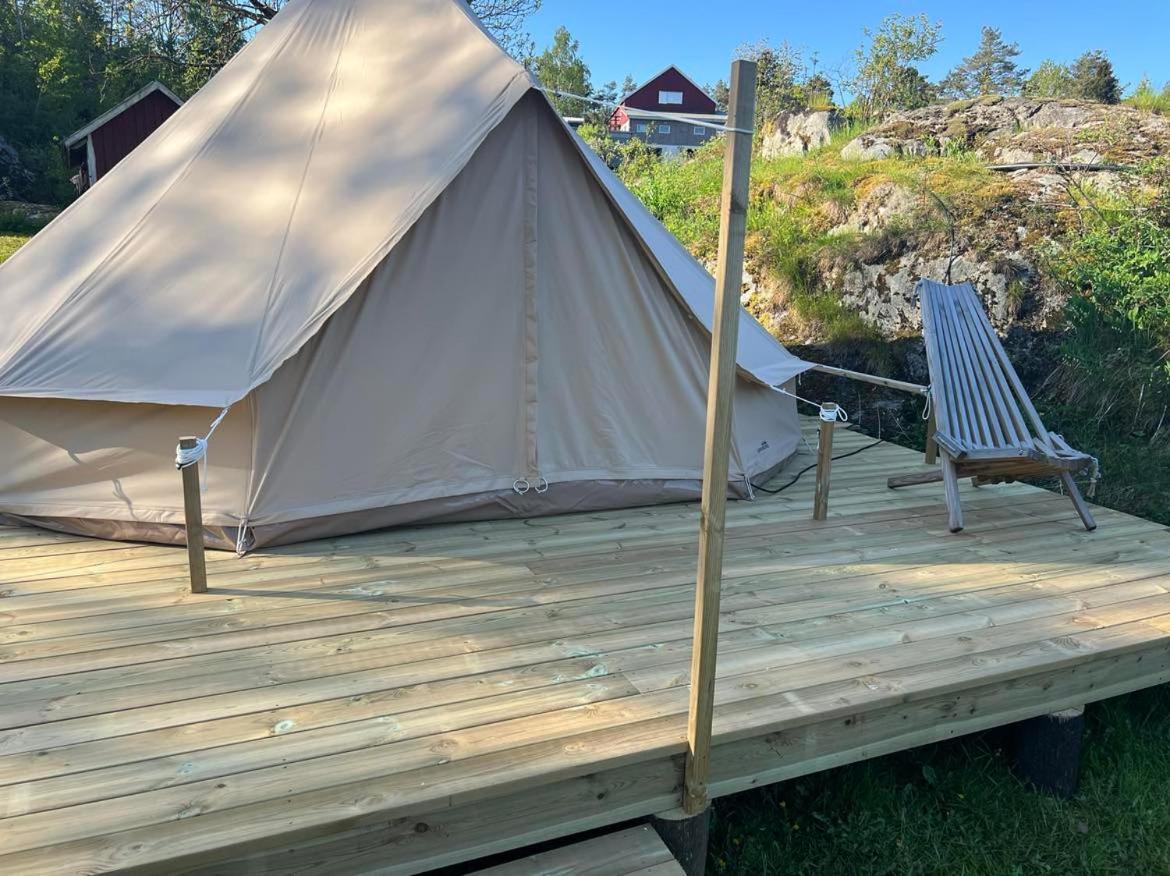 Hommen Gard Glamping Otel Risør Dış mekan fotoğraf