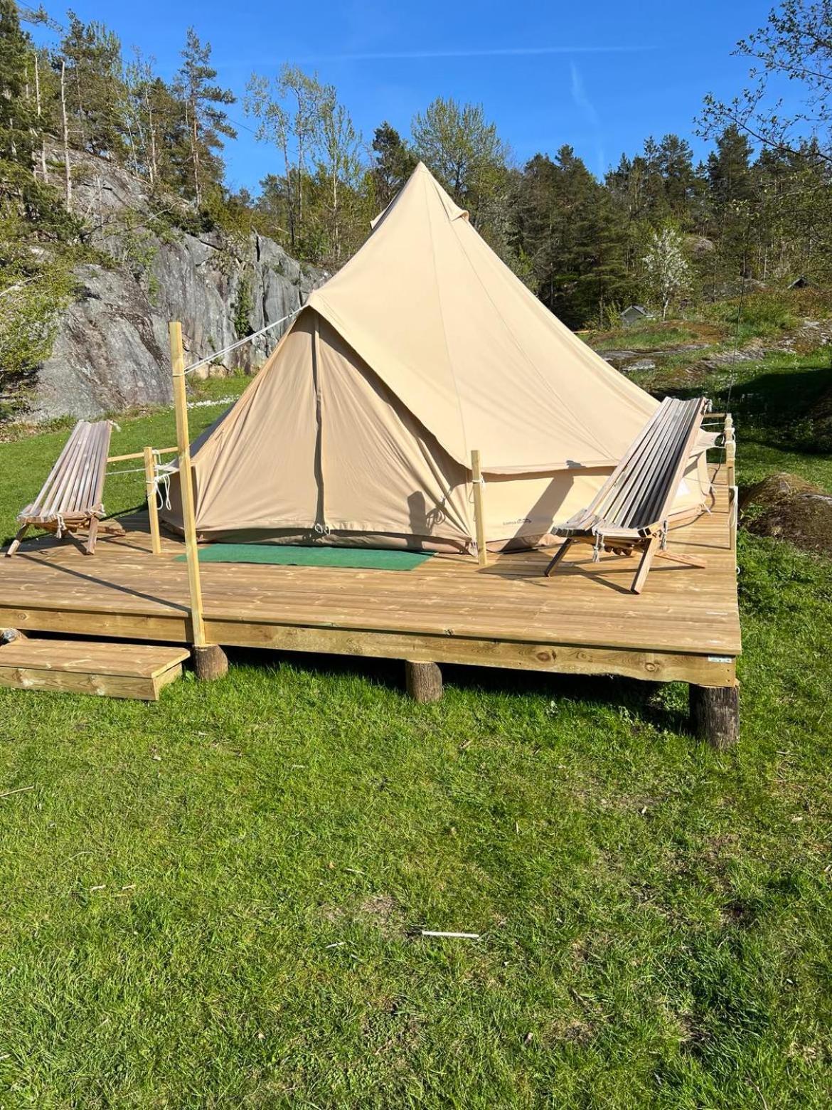 Hommen Gard Glamping Otel Risør Dış mekan fotoğraf