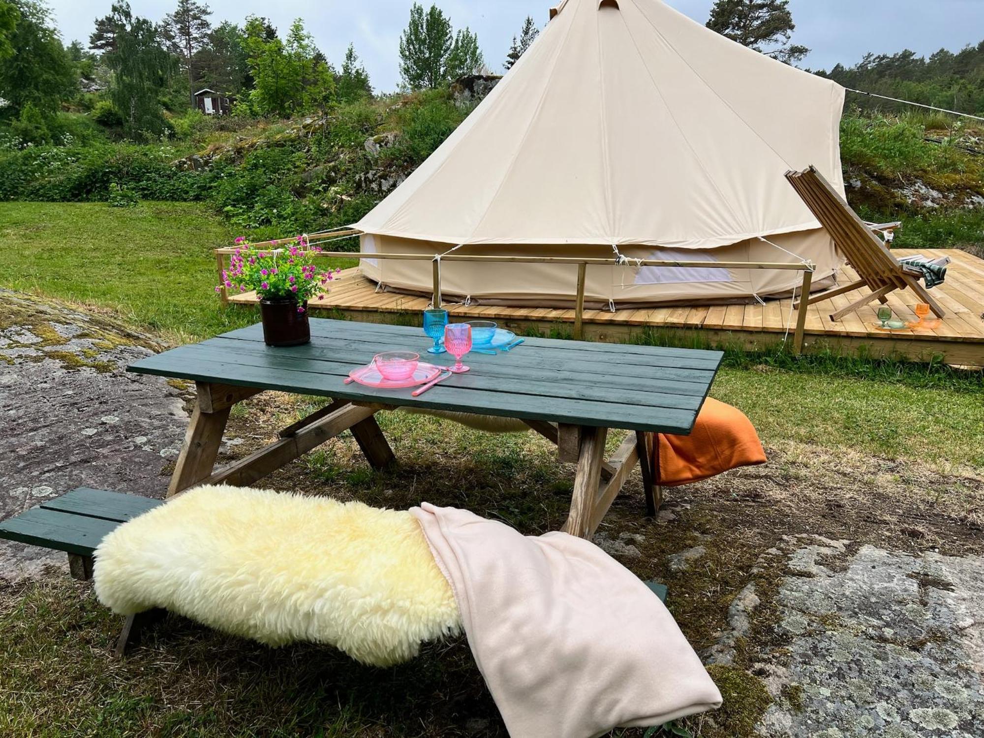 Hommen Gard Glamping Otel Risør Dış mekan fotoğraf